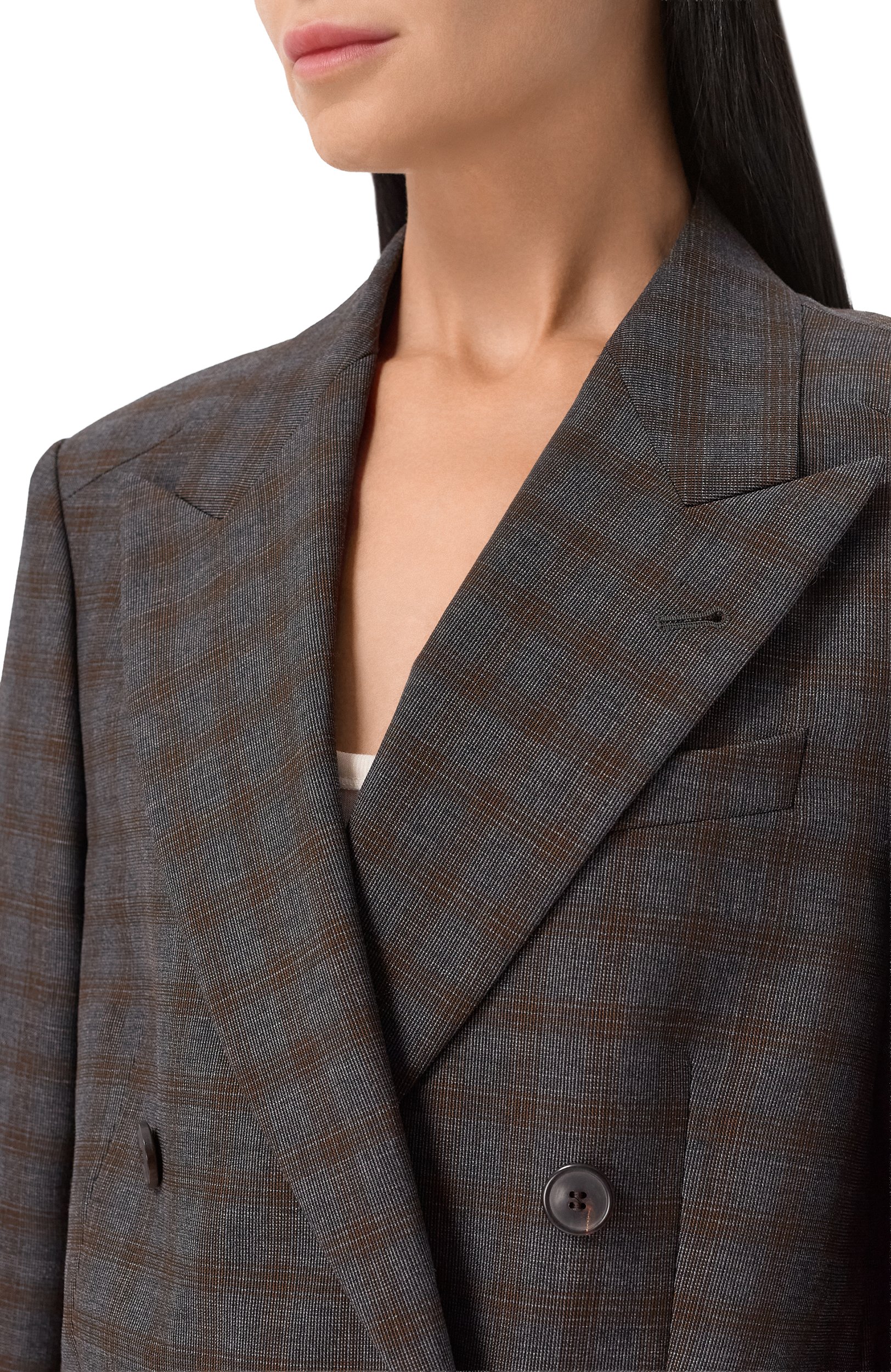Шерстяной жакет DRIES VAN NOTEN серого цвета по цене 192500 руб., арт. 262-130401/4264, фото 5 Шерстяной жакет DRIES VAN NOTEN, арт. 262-130401/4264, фото 5