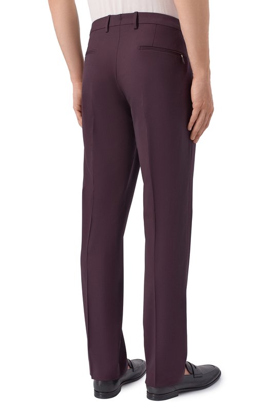 Шерстяные брюки Berwich ZIP/1/ZG1456X Бордовый  ZIP/1/ZG1456X Фото 4