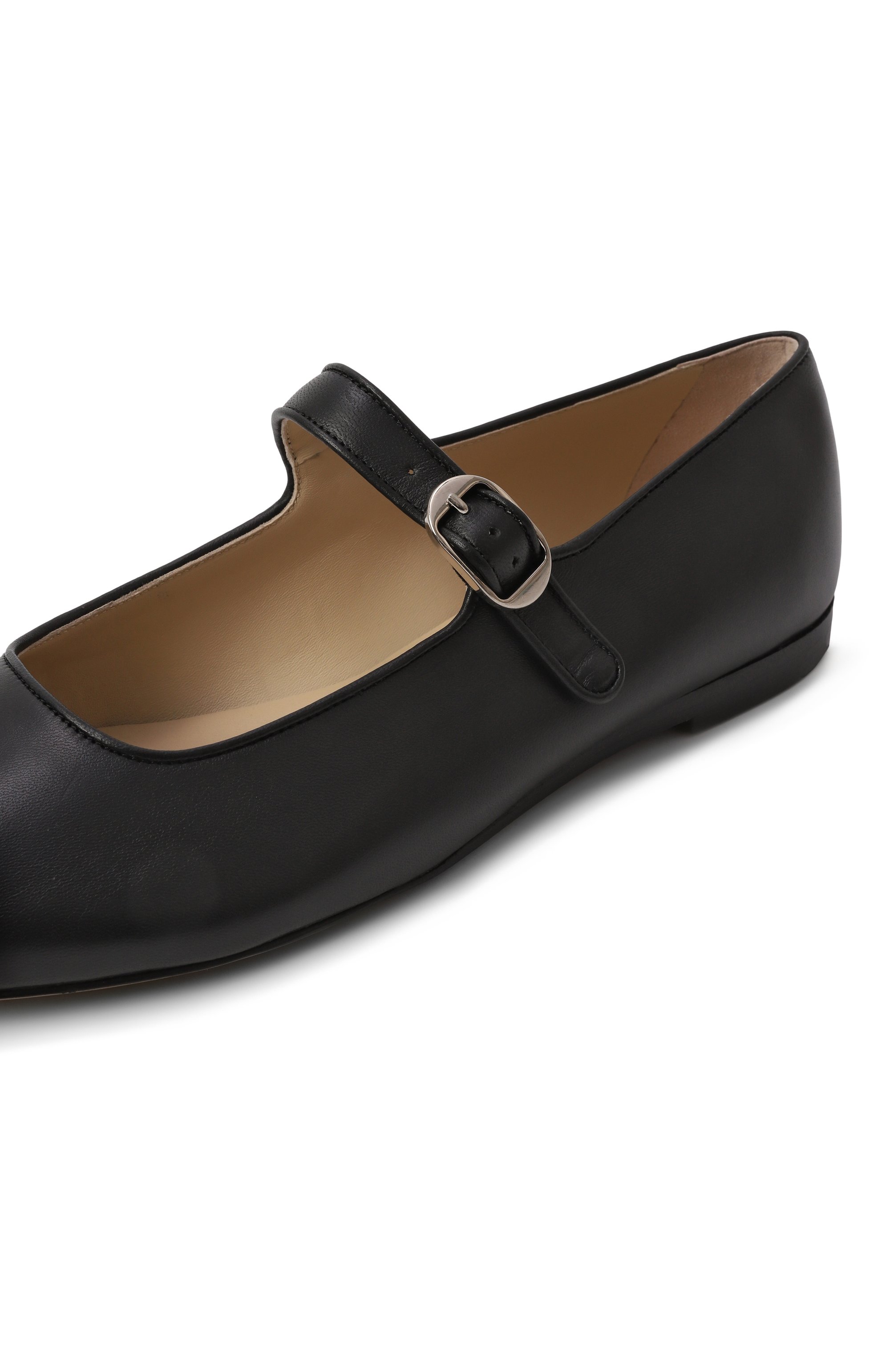 Кожаные балетки mary jane LE MONDE BERYL черного цвета по цене 59950 руб., арт. MRJ-LEA-BLA, фото 7 Кожаные балетки mary jane LE MONDE BERYL, арт. MRJ-LEA-BLA, фото 7