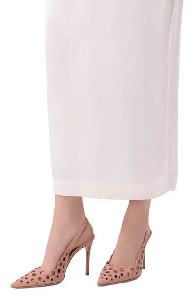 Кожаные туфли nikki 95 GIANVITO ROSSI бежевого цвета по цене 112500 руб., арт. G95648.95RIC.NXFPEAH, фото 2 Кожаные туфли nikki 95 GIANVITO ROSSI, арт. G95648.95RIC.NXFPEAH, фото 2