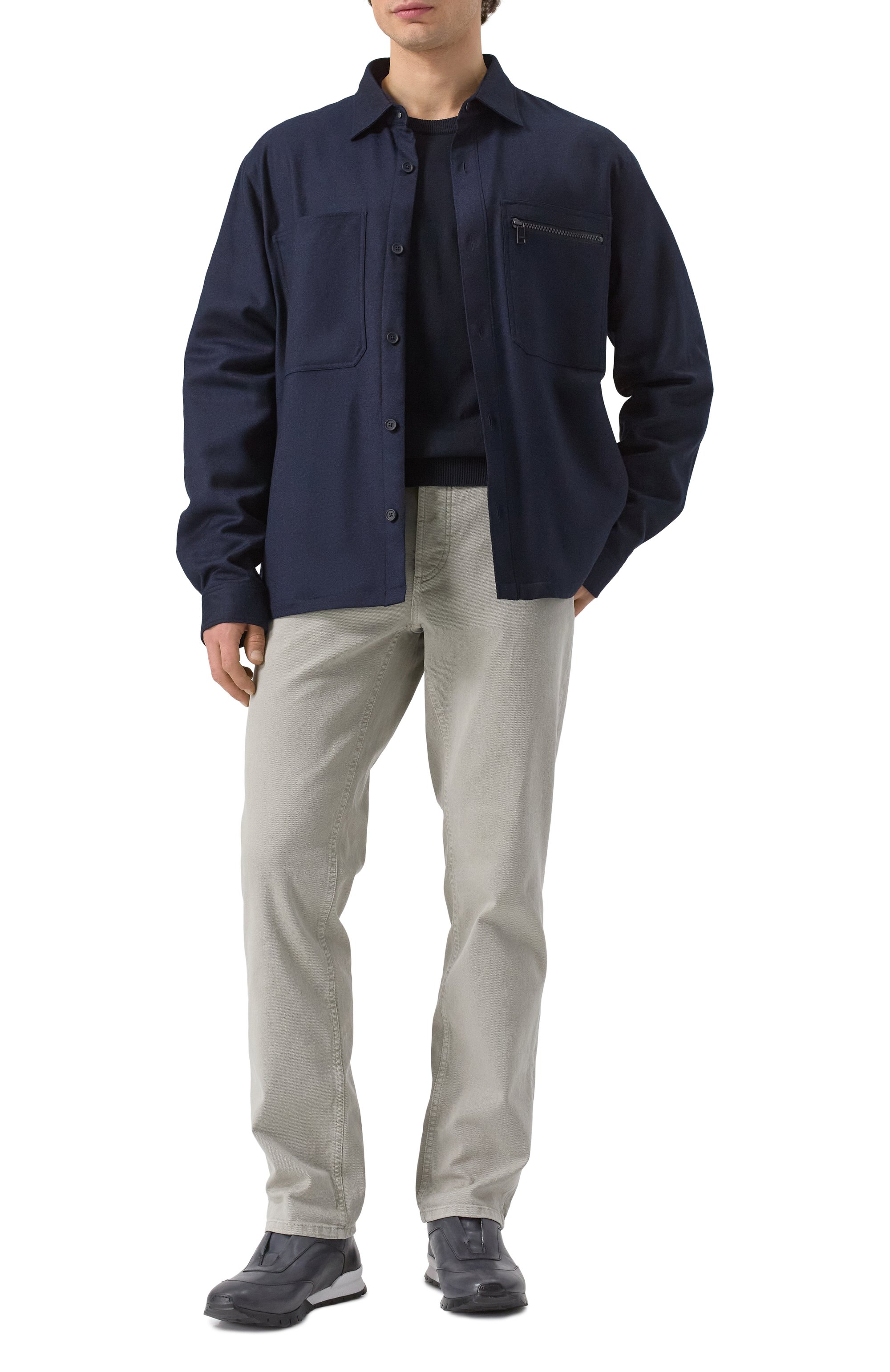 Кожаные кроссовки KITON, арт. USSA328N0010033, фото 2