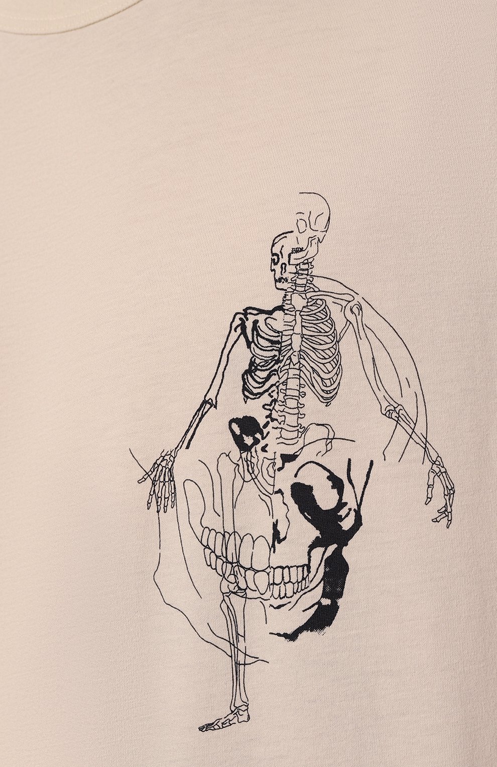 Хлопковая футболка ALEXANDER MCQUEEN бежевого цвета по цене 47500 руб., арт. 710937/QTZ32, фото 5 Хлопковая футболка ALEXANDER MCQUEEN, арт. 710937/QTZ32, фото 5