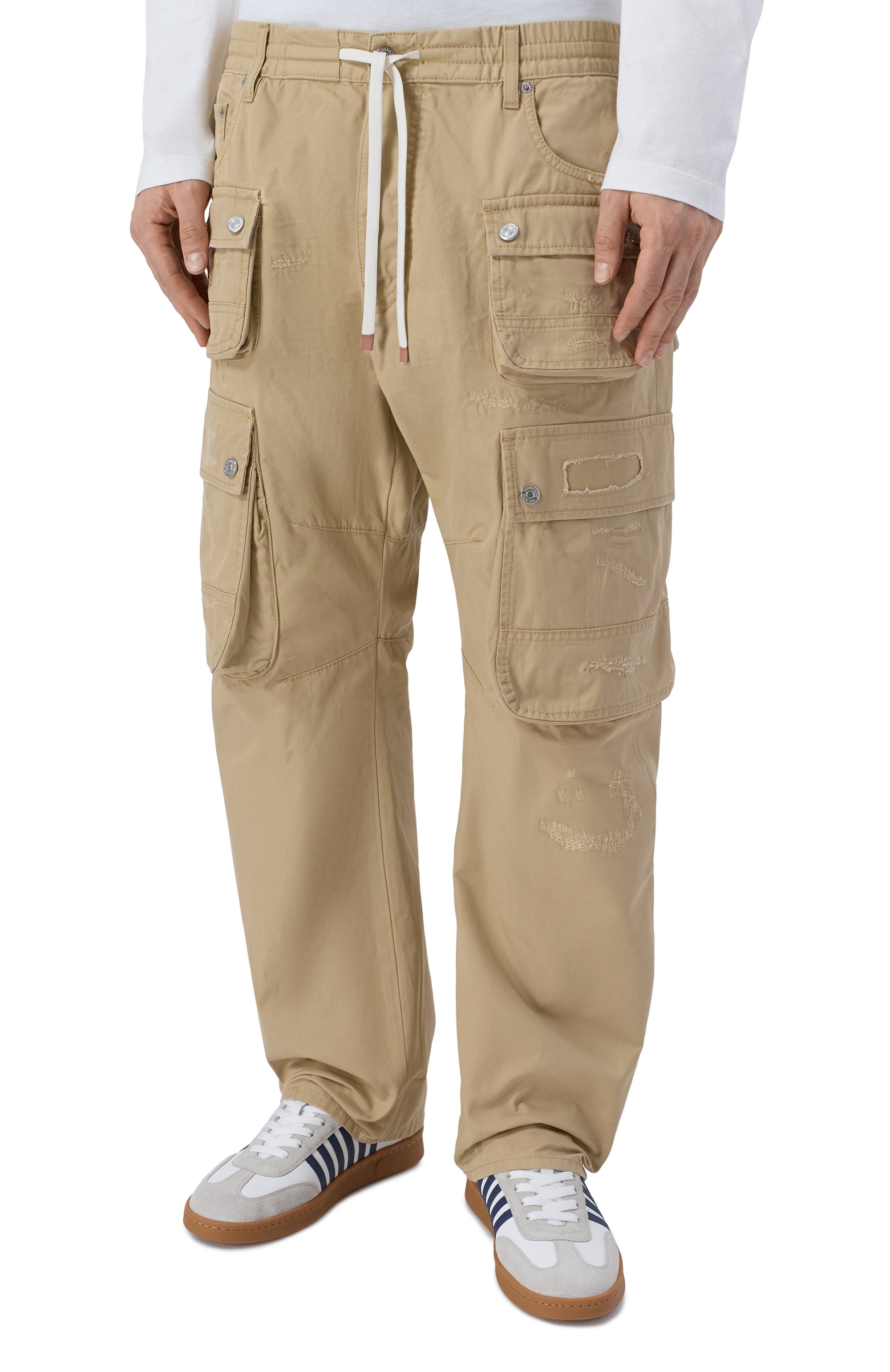 Хлопковые брюки-карго DSQUARED2, арт. S74KB1113/S41794, фото 3