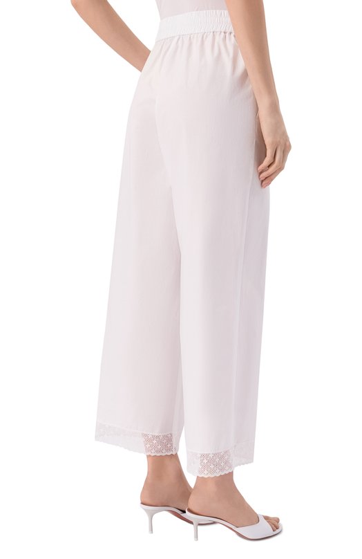 Хлопковые брюки OLOLOL OLP049/3303.100 Белый  OLP049/3303.100 Фото 4