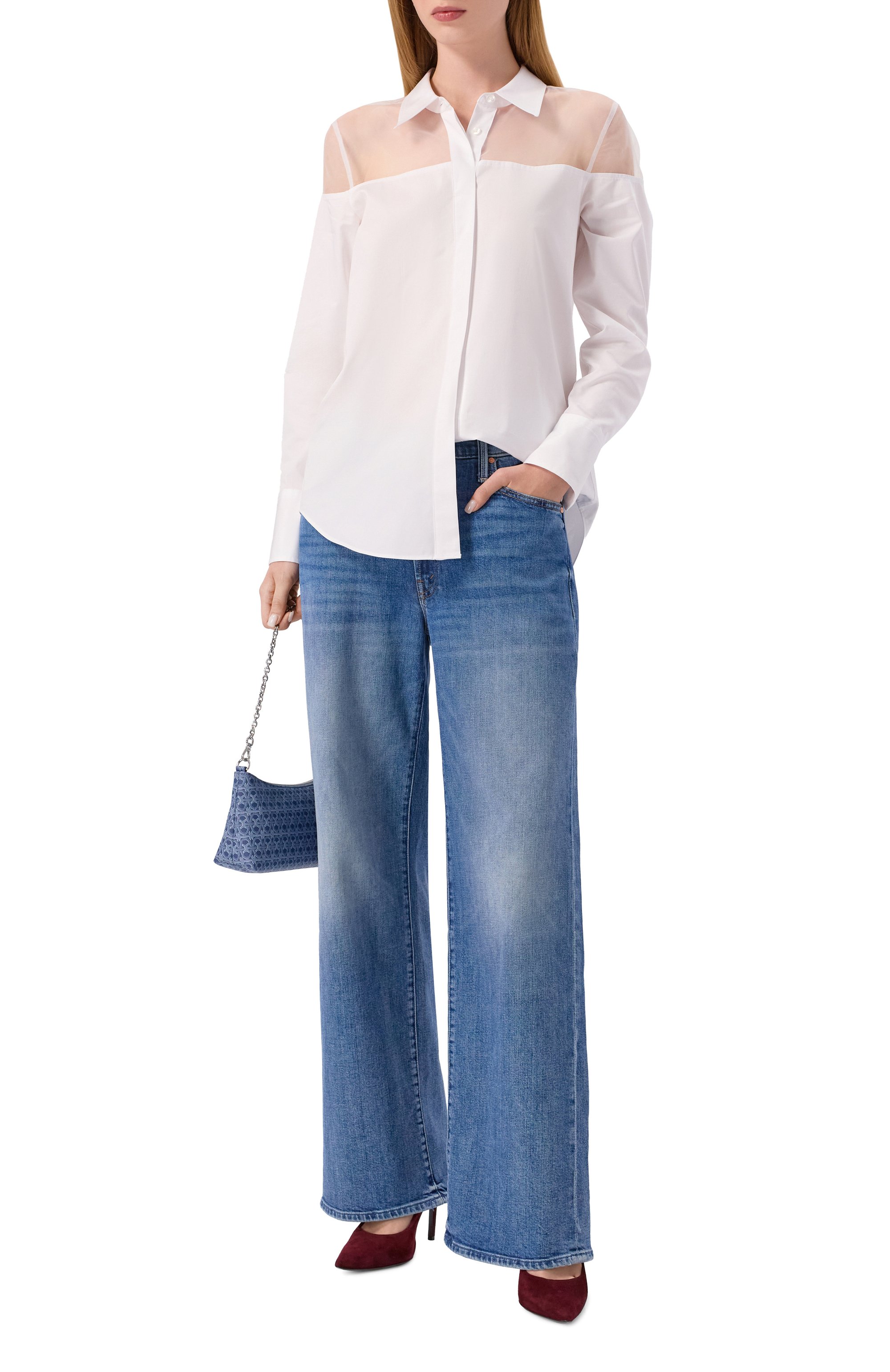 Хлопковая блузка HUGO, арт. 50543365, фото 2