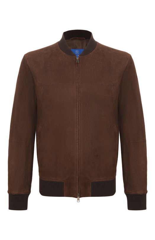 Замшевый бомбер Andrea Campagna 232621/AC/00332I Коричневый 232621/AC/00332I