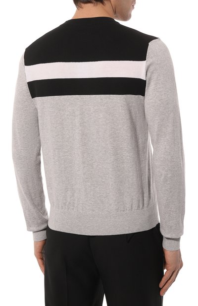 Хлопковый джемпер DIRK BIKKEMBERGS серого цвета по цене 26950 руб., арт. C S 52G 10 X 1472, фото 4 Хлопковый джемпер DIRK BIKKEMBERGS, арт. C S 52G 10 X 1472, фото 4