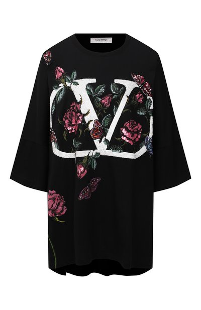 Женская хлопковая футболка VALENTINO, арт. WB3MG14N6L8