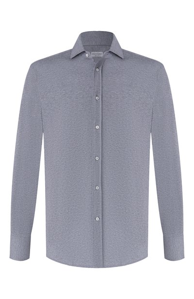 Мужская хлопковая рубашка BRUNELLO CUCINELLI, арт. M0B136686