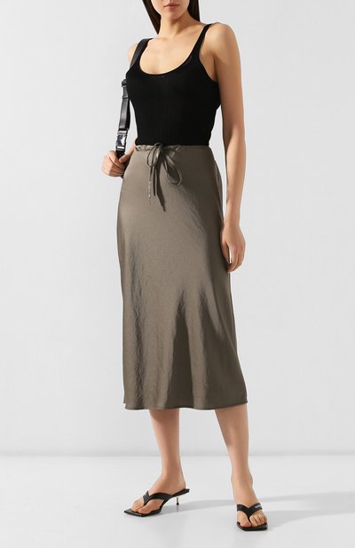 Юбка ALEXANDERWANG.T хаки цвета по цене 35400 руб., арт. 4WC2195001, фото 2 Юбка ALEXANDERWANG.T, арт. 4WC2195001, фото 2