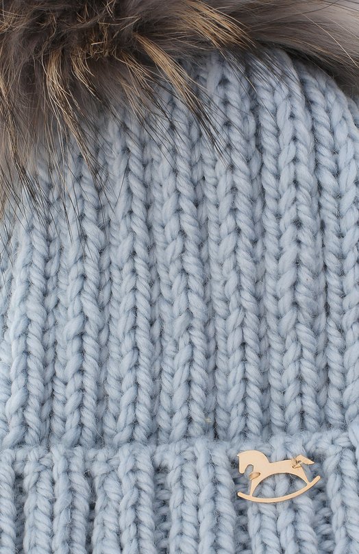 Шерстяная шапка Casilda y Jimena Голубой, фото 3