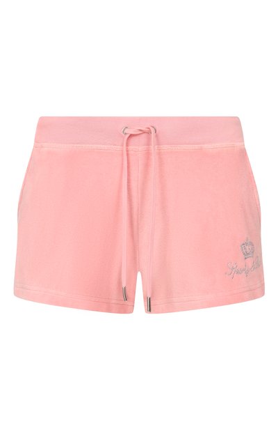 Женские хлопковые шорты SPORTY AND RICH, арт. SH057716689PI07/JUICY SCRIPT VEL0UR SH0RT