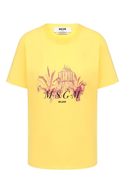 Женская хлопковая футболка MSGM, арт. 2943MDM78 207648