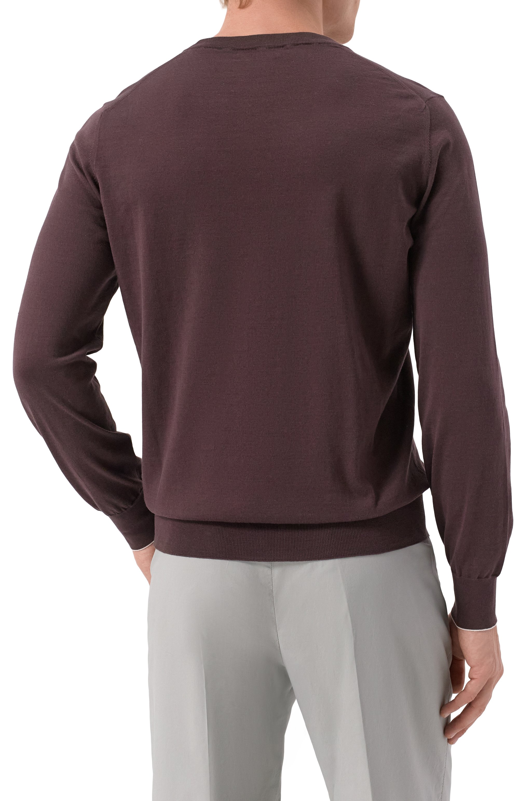 Хлопковый джемпер BRUNELLO CUCINELLI, арт. M2900100, фото 4