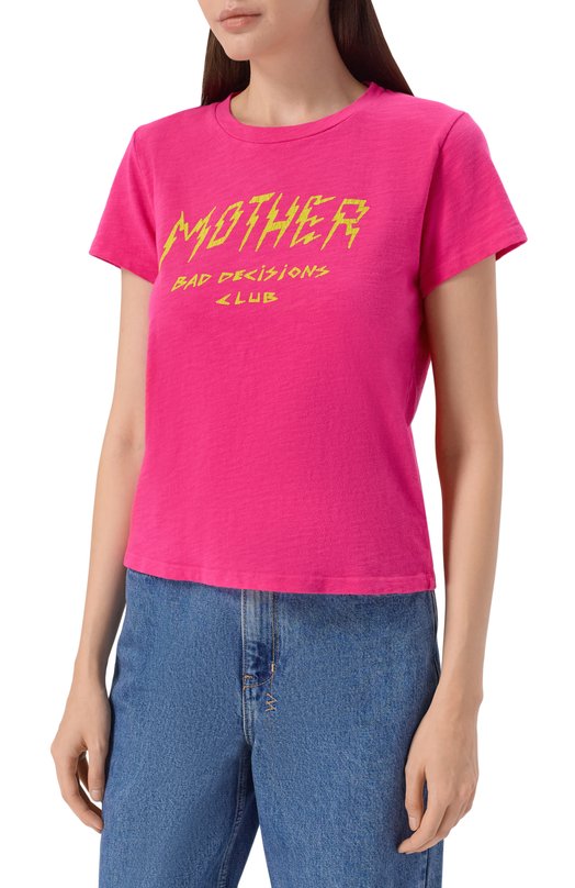 Хлопковая футболка Mother 8621-601/0 Розовый  8621-601/0 Фото 3