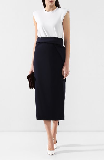 Хлопковая футболка DRIES VAN NOTEN белого цвета по цене 21250 руб., арт. 191-11135-7614, фото 2 Хлопковая футболка DRIES VAN NOTEN, арт. 191-11135-7614, фото 2