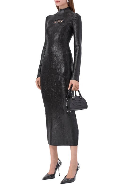 Платье из вискозы Diesel A14186/0QVCE Чёрный  A14186/0QVCE Фото 2