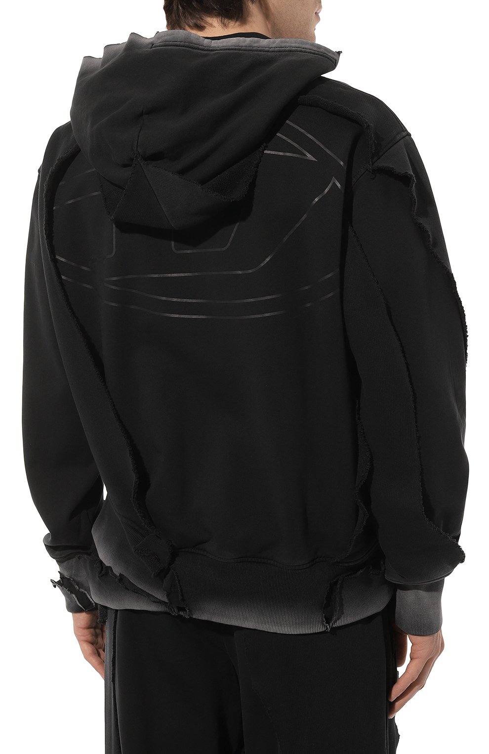 Хлопковое худи DIESEL, арт. A09910/0TGAG, фото 4