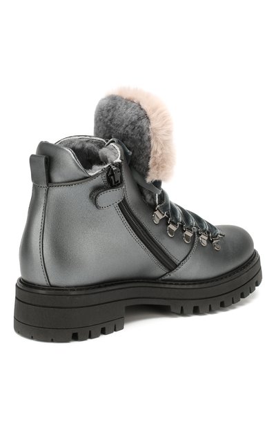 Кожаные ботинки с меховой отделкой SIMONETTA, арт. SITR0014/S0FTY/35-40, фото 3