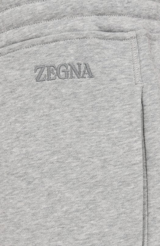 Хлопковые шорты Zegna N6N10/194 Серый  N6N10/194 Фото 6