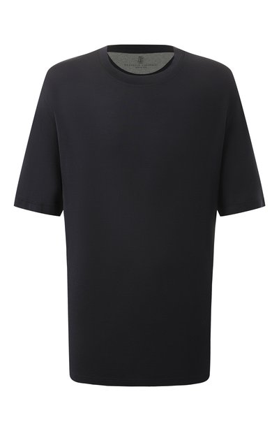 Мужская футболка из шелка и хлопка BRUNELLO CUCINELLI, арт. MH8361308W