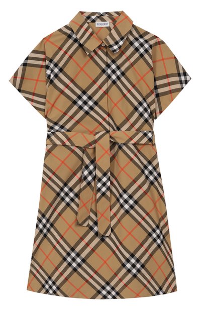 Хлопковое платье-рубашка BURBERRY, арт. 8090538, фото 1