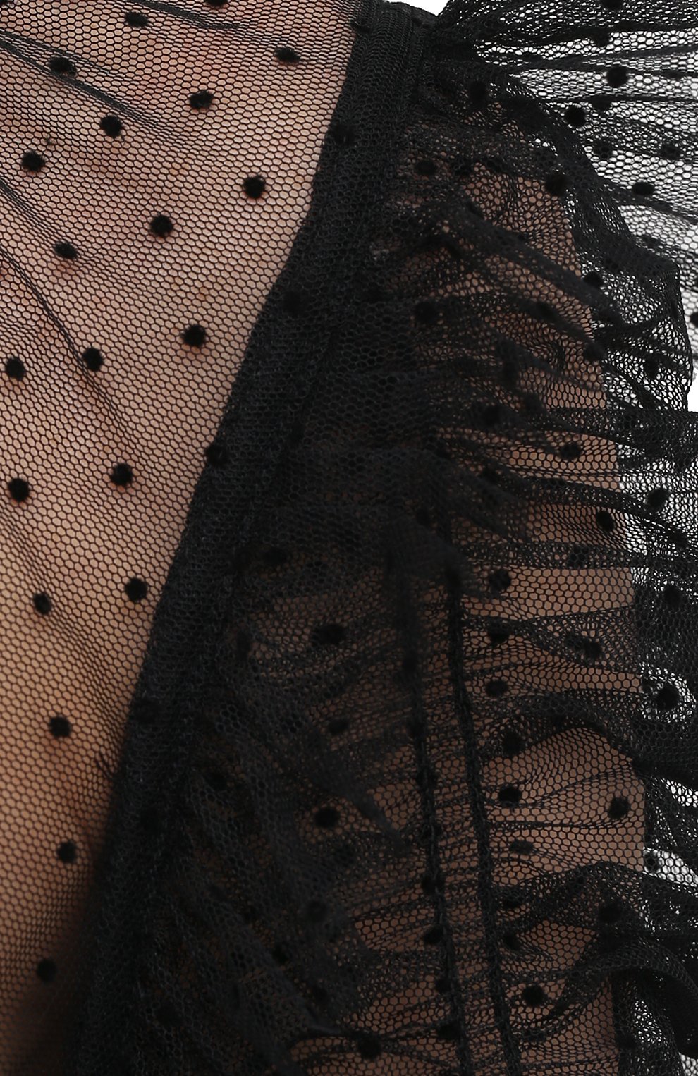 Блузка SELF-PORTRAIT черного цвета по цене 38050 руб., арт. RS21-043T, фото 5 Блузка SELF-PORTRAIT, арт. RS21-043T, фото 5