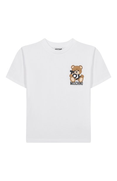 Хлопковая футболка MOSCHINO, арт. HPM050/LAA03/4-8