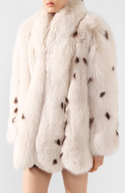 Шуба из меха лисицы SAINT LAURENT, арт. 606853/Y7WK2, фото 3