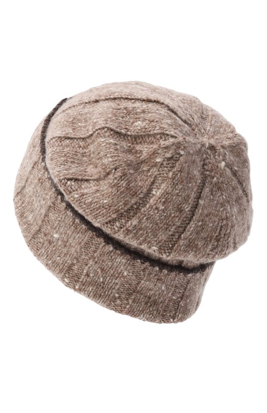 Кашемировая шапка Brunello Cucinelli MRN91399 Бежевый  MRN91399 Фото 2