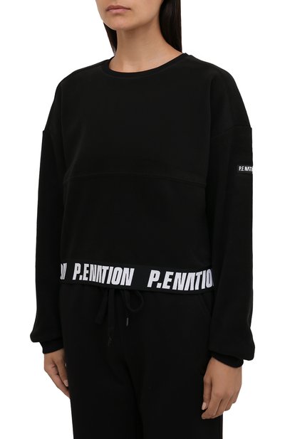 Свитшот P.E. NATION черного цвета по цене 14600 руб., арт. 21PE1F027, фото 3 Свитшот P.E. NATION, арт. 21PE1F027, фото 3