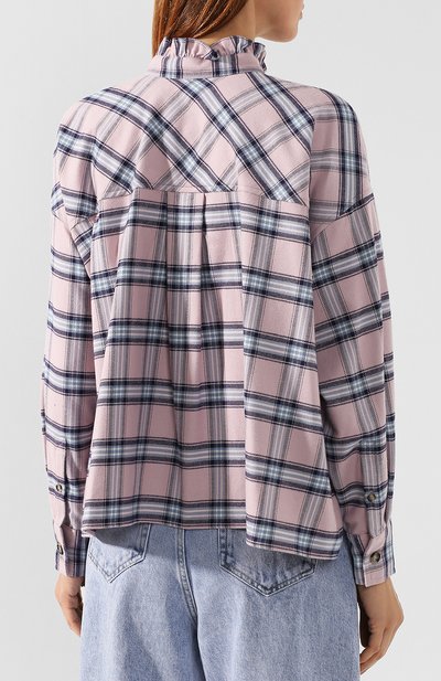 Хлопковая рубашка ISABEL MARANT ETOILE, арт. CH0544-19A029E/ILARIA, фото 4