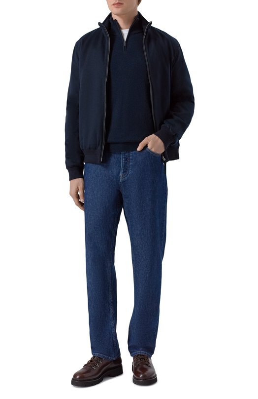 Джемпер из шерсти и кашемира BOSS 50549984 Синий  50549984 Фото 2