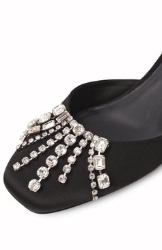 Женские текстильные туфли verity block heel 45 JIMMY CHOO черного цвета, арт. VERITY/BH 45/GK0 | Фото 7 (Подошва: Плоская; Материал внешний: Текстиль; Каблук высота: Низкий; Материал сплава: Проставлено; Драгоценные камни: Проставлено; Материал внутренний: Натуральная кожа; Каблук тип: Устойчивый)