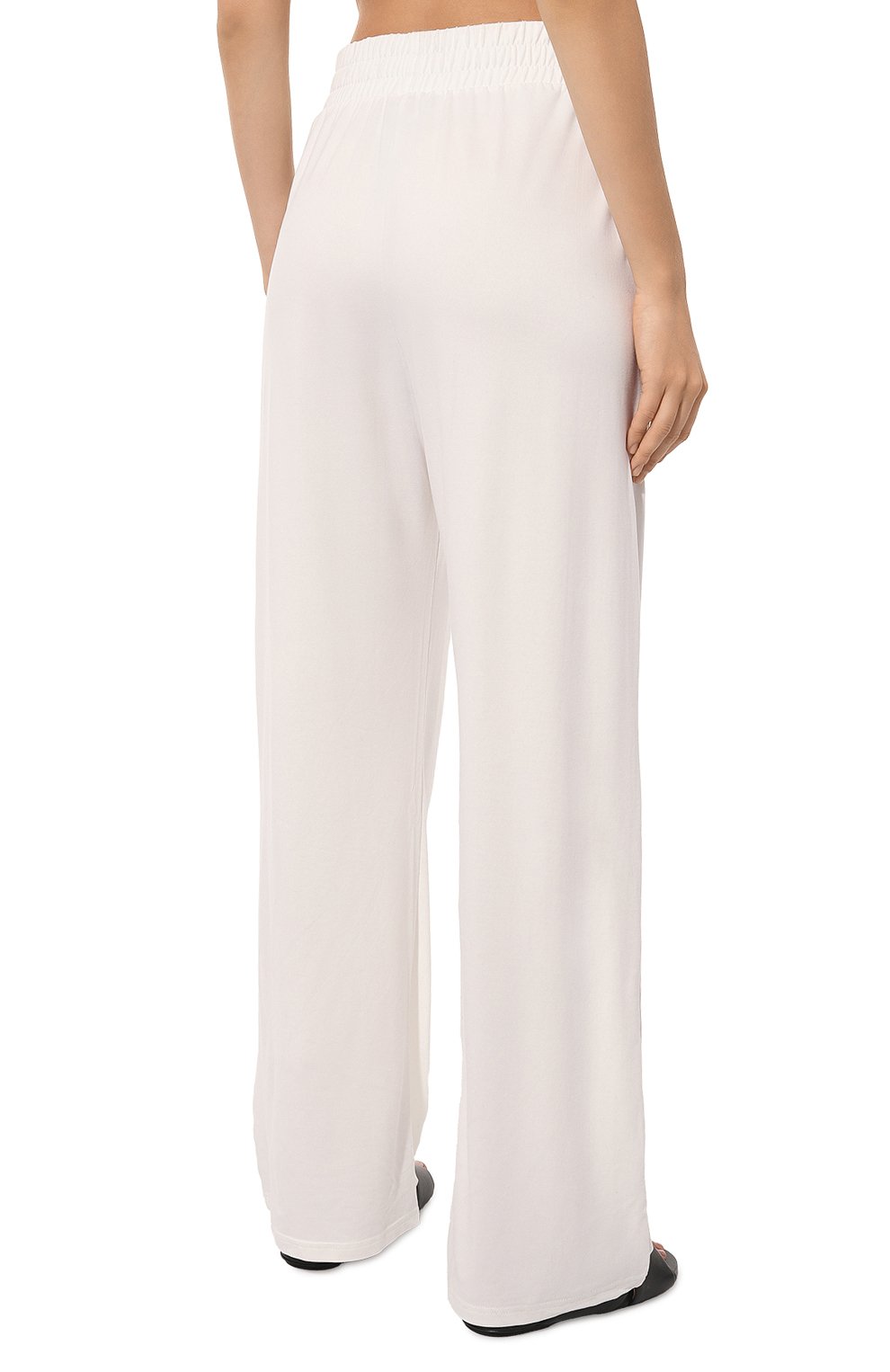 Брюки из вискозы EVERREVER белого цвета по цене 7190 руб., арт. RE-TR-W-03, фото 4 Брюки из вискозы EVERREVER, арт. RE-TR-W-03, фото 4