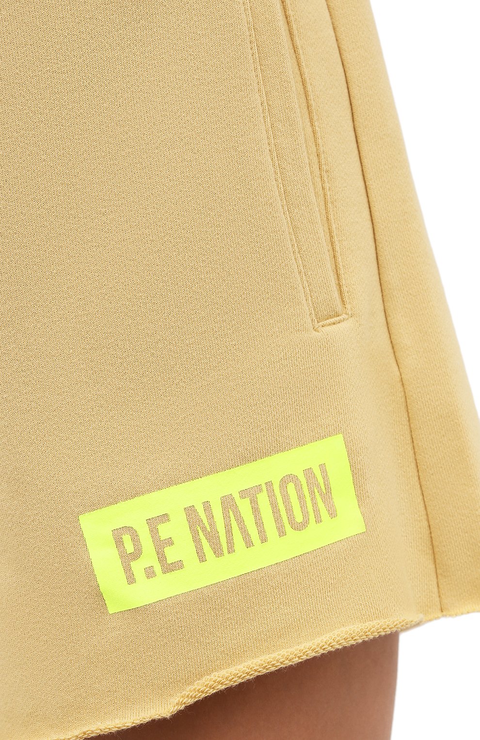 Хлопковые шорты P.E. NATION желтого цвета по цене 5555 руб., арт. 21PE2S222EXL, фото 5 Хлопковые шорты P.E. NATION, арт. 21PE2S222EXL, фото 5