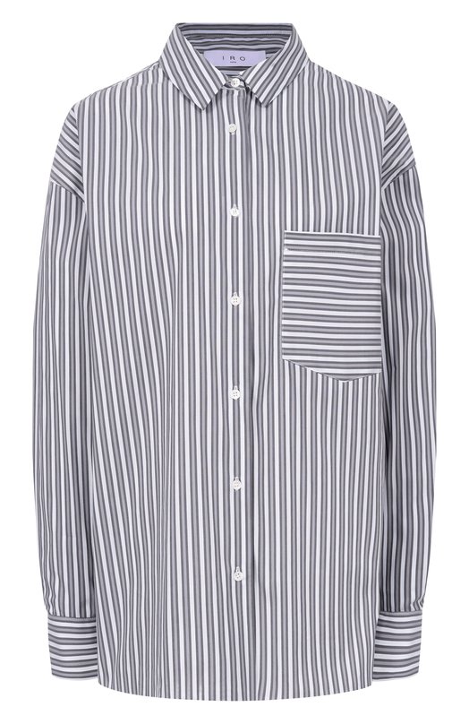 Хлопковая рубашка Iro WP18LASMY Серый WP18LASMY