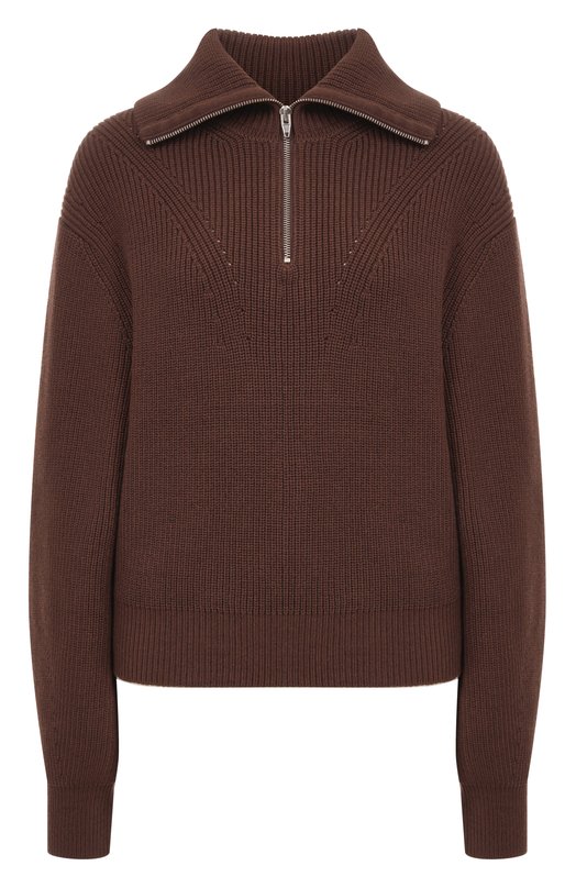 Свитер из хлопка и вискозы Juun.J JW5X51W05 Коричневый JW5X51W05