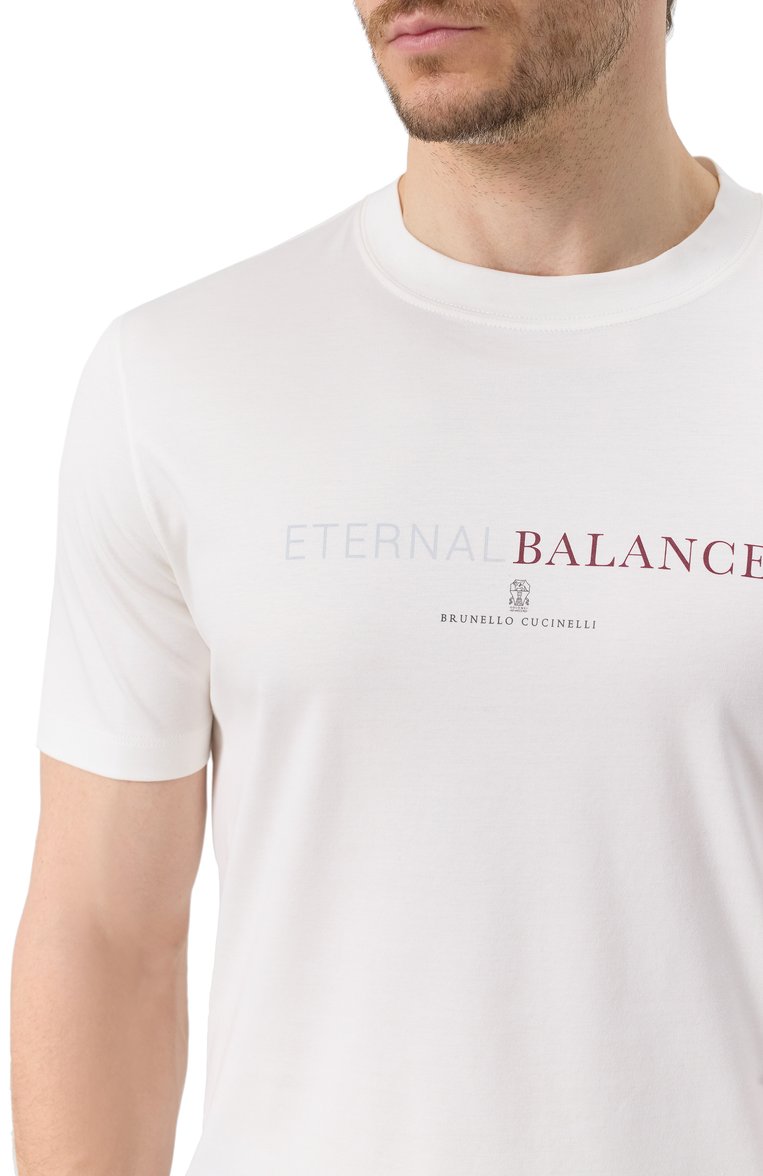 Хлопковая футболка BRUNELLO CUCINELLI, арт. M0B138433, фото 1