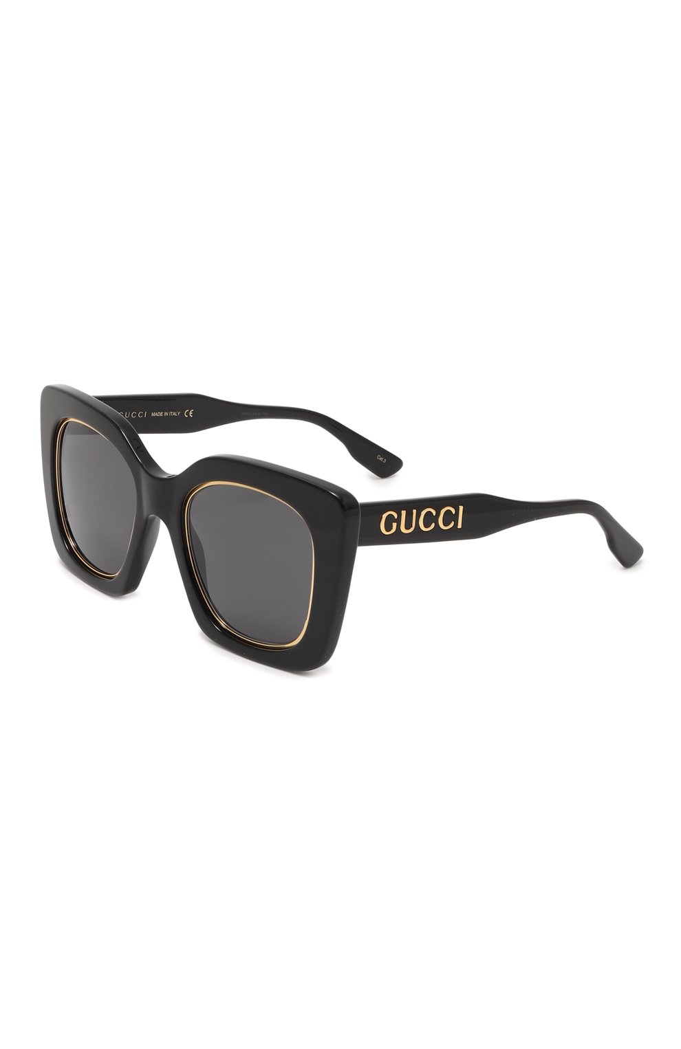 Солнцезащитные очки GUCCI черного цвета по цене 42150 руб., арт. GG1151S/691318 J0740, фото 1 Солнцезащитные очки GUCCI, арт. GG1151S/691318 J0740, фото 1