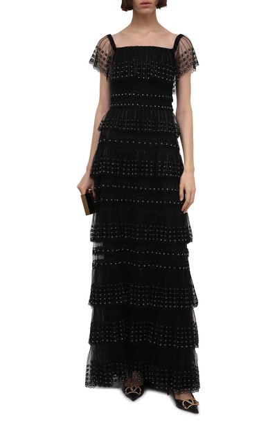 Платье VALENTINO черного цвета по цене 2360000 руб., арт. WB3VDC651ED, фото 2 Платье VALENTINO, арт. WB3VDC651ED, фото 2
