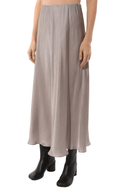 Шелковая юбка FLASHIN серого цвета по цене 27500 руб., арт. FX25SM, фото 3 Шелковая юбка FLASHIN, арт. FX25SM, фото 3