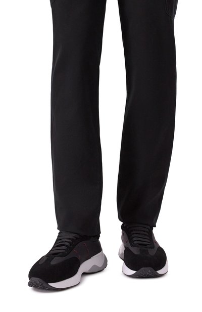 Комбинированные кроссовки KITON, арт. USSA374N0133302, фото 3