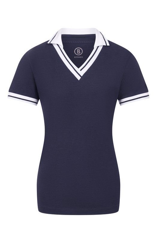Поло из хлопка и лиоцелла Bogner 52548950 Синий 52548950