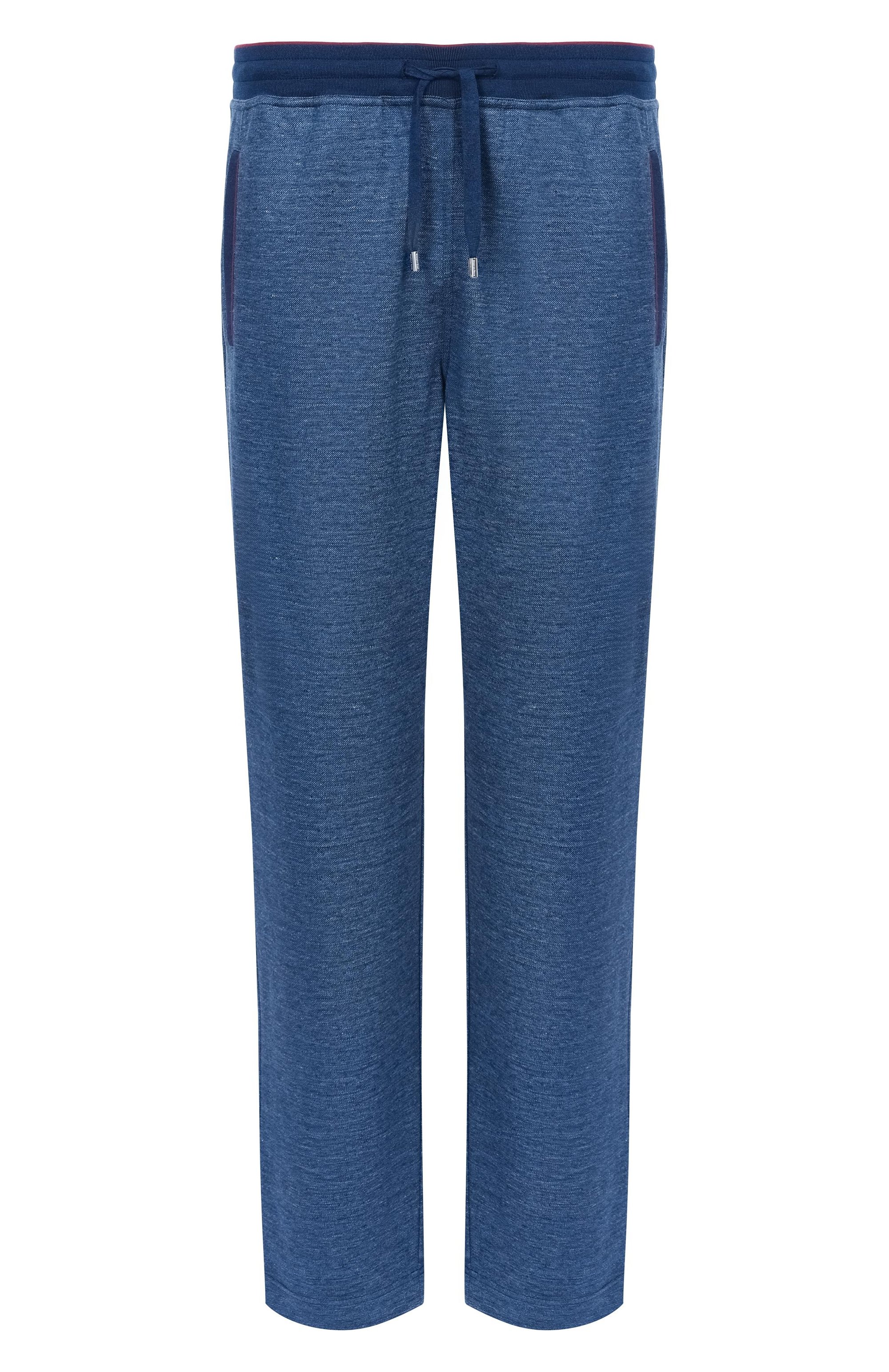 Брюки из шелка и льна STEFANO RICCI синего цвета по цене 254500 руб., арт. K919052P3D/T26103_001, фото 1 Брюки из шелка и льна STEFANO RICCI, арт. K919052P3D/T26103_001, фото 1