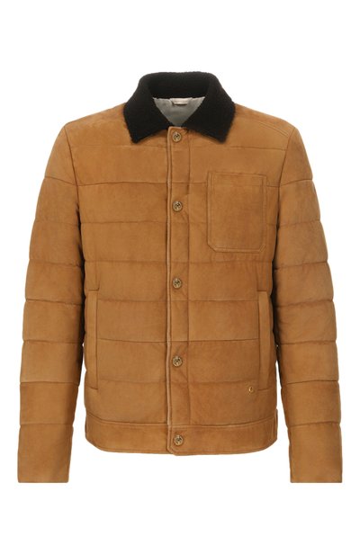 Мужская замшевая куртка с воротником из овчины STEFANO RICCI, арт. MDJ5300111/5911_001