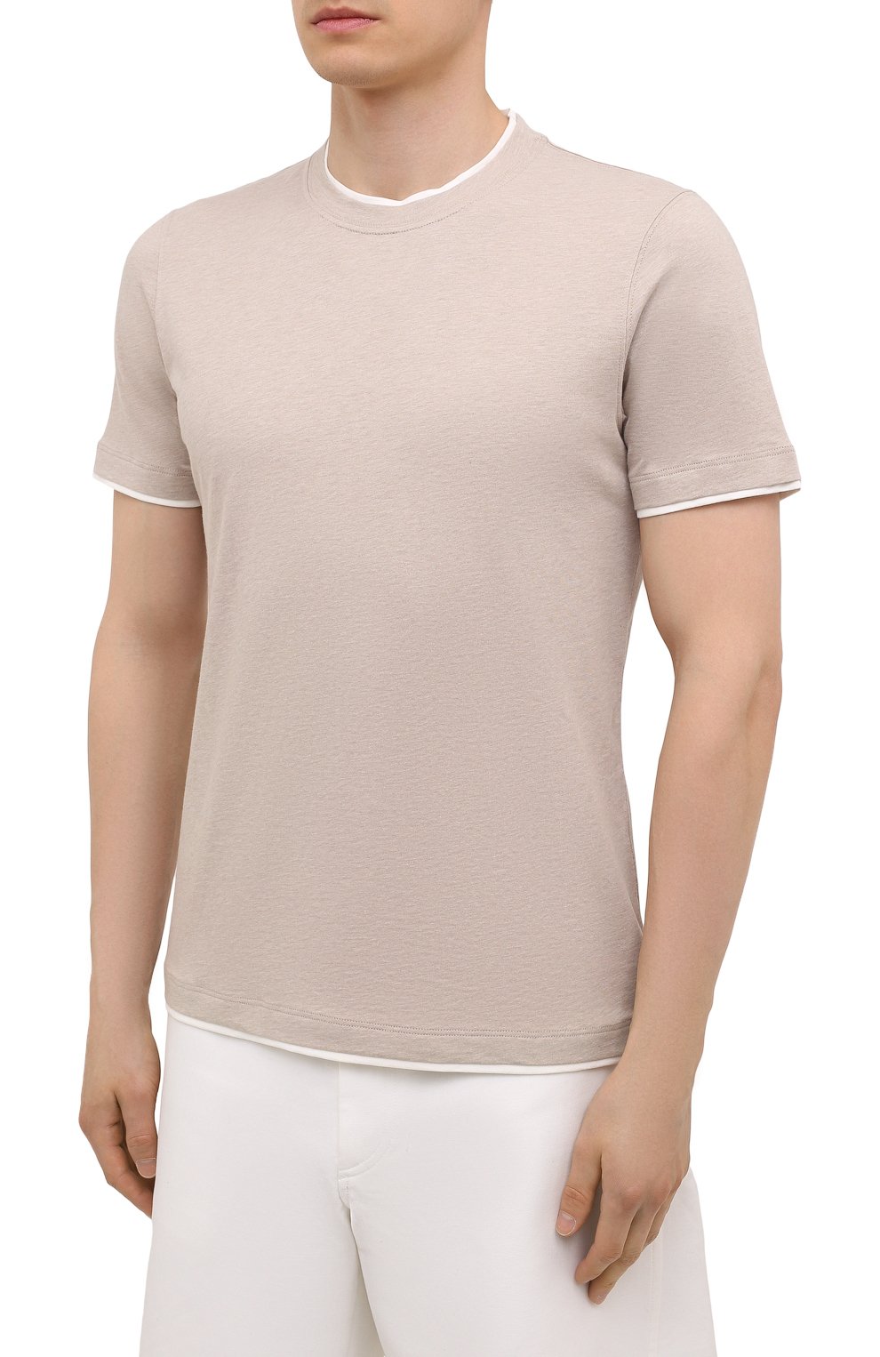 Хлопковая футболка BRUNELLO CUCINELLI, арт. M0T617427, фото 3