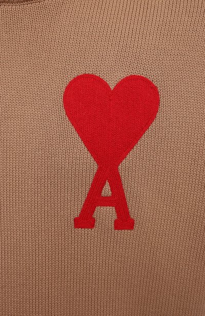 Свитер из хлопка и шерсти AMI, арт. E21HK009.016, фото 5