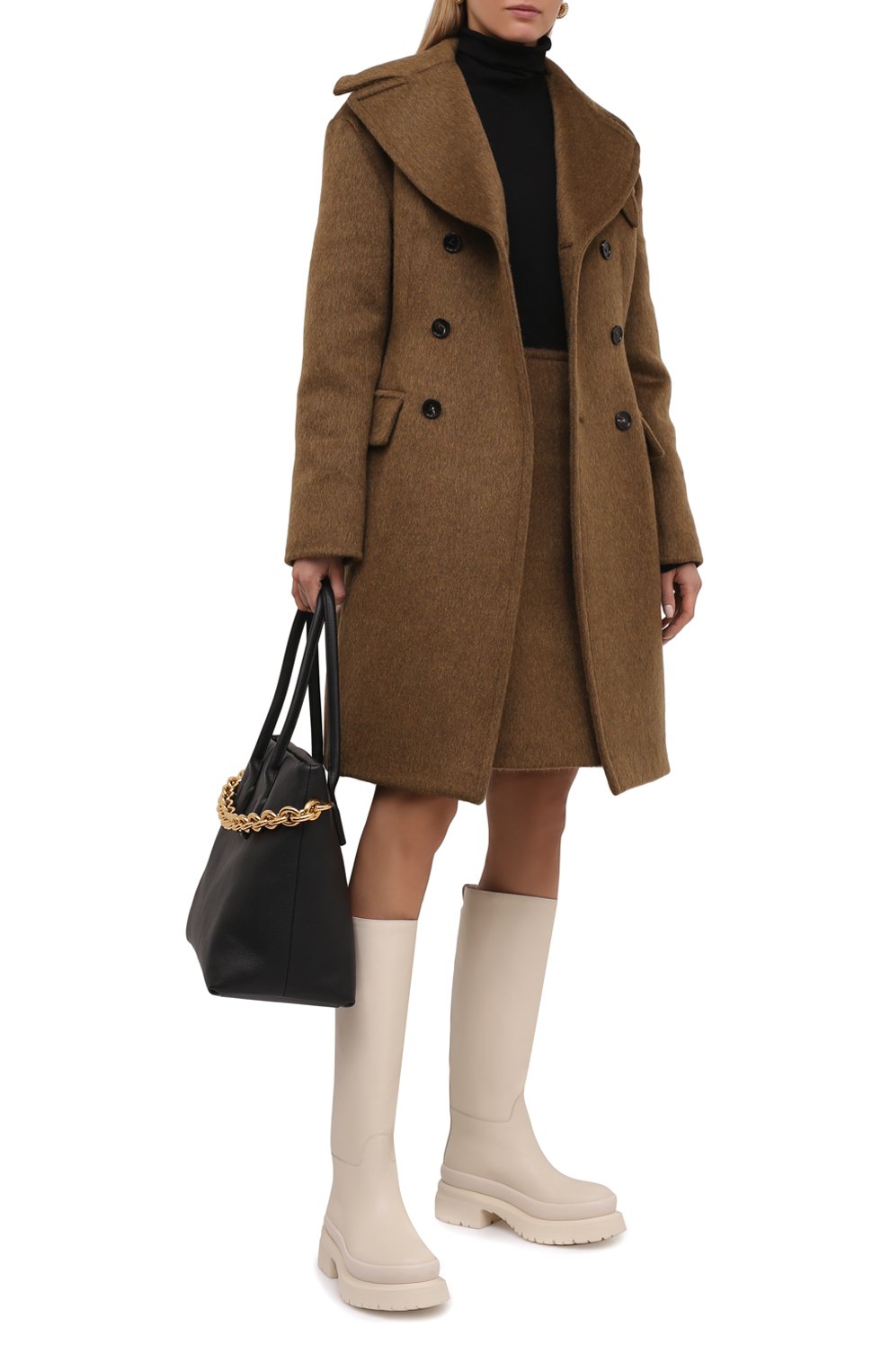 Кожаные сапоги roman stud VALENTINO, арт. WW0S0DB3/NKD, фото 2