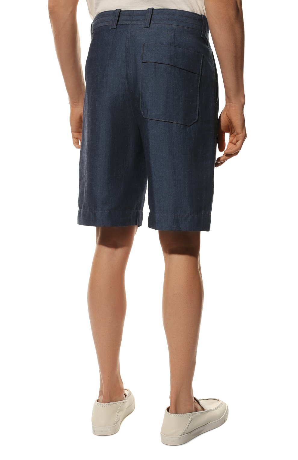 Шорты изо льна и хлопка ZEGNA, арт. UZI36/TB10, фото 4